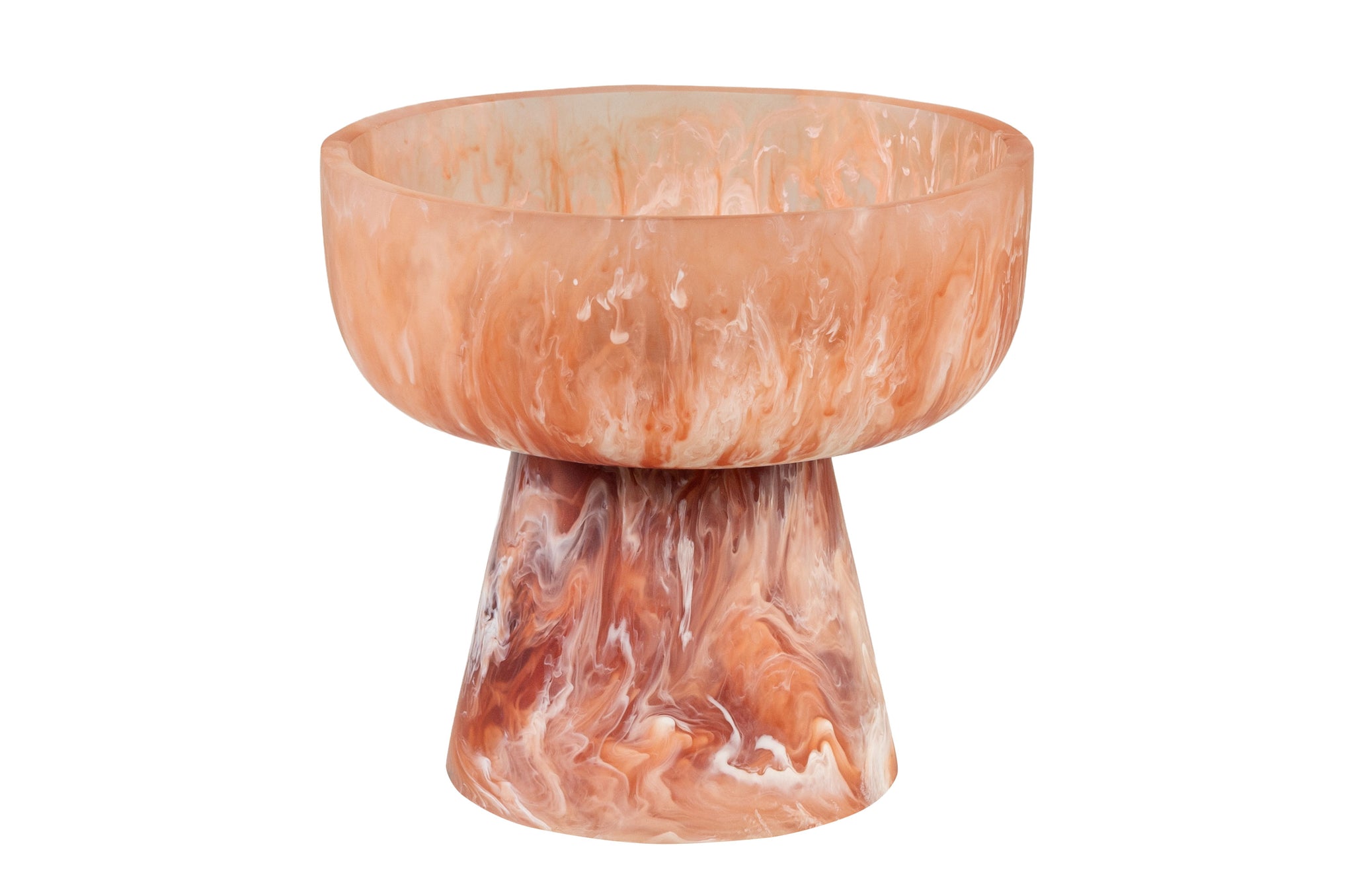 Bowl Medium - Ruby and Cream Transparent