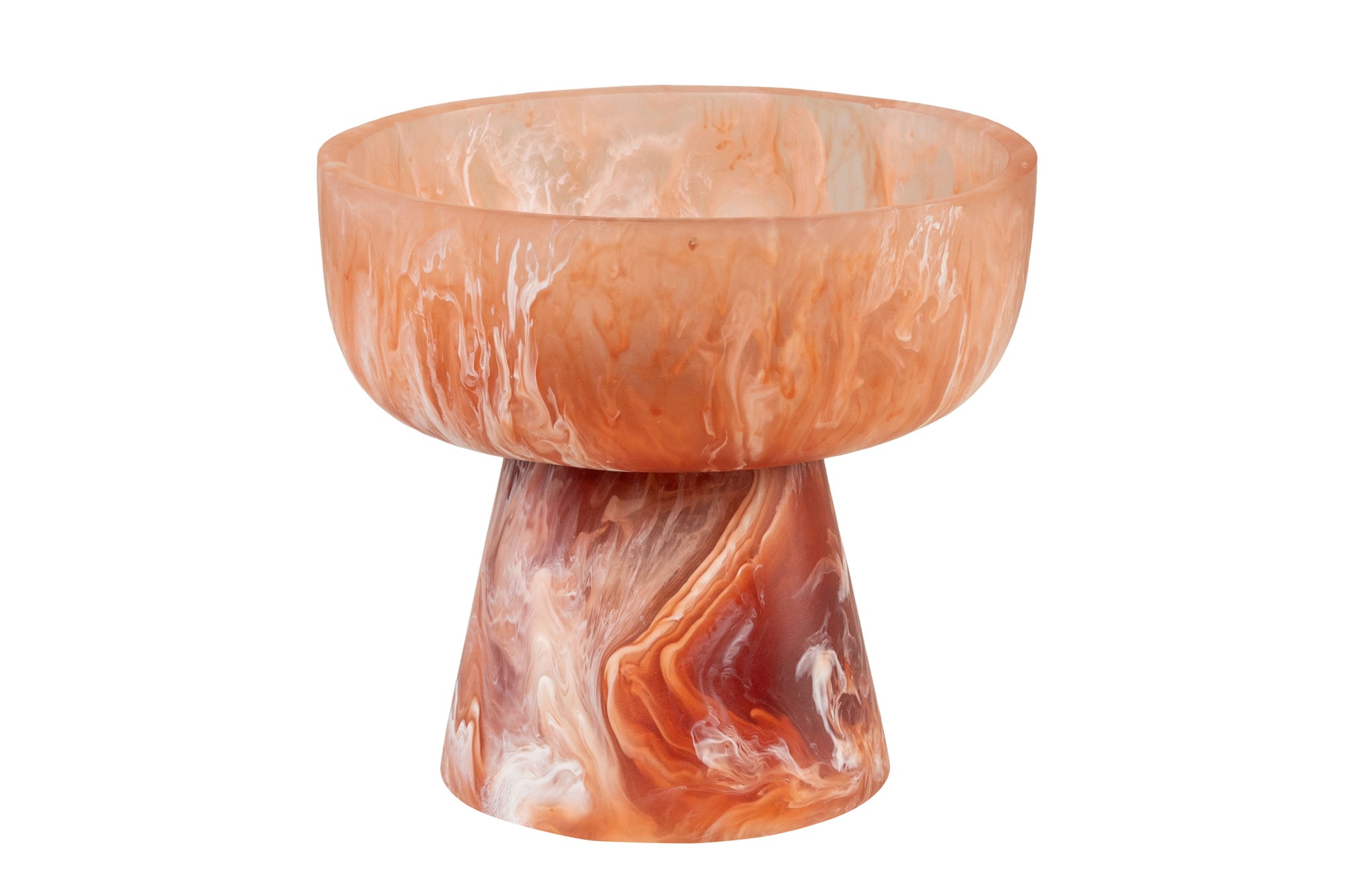 Bowl Medium - Ruby and Cream Transparent