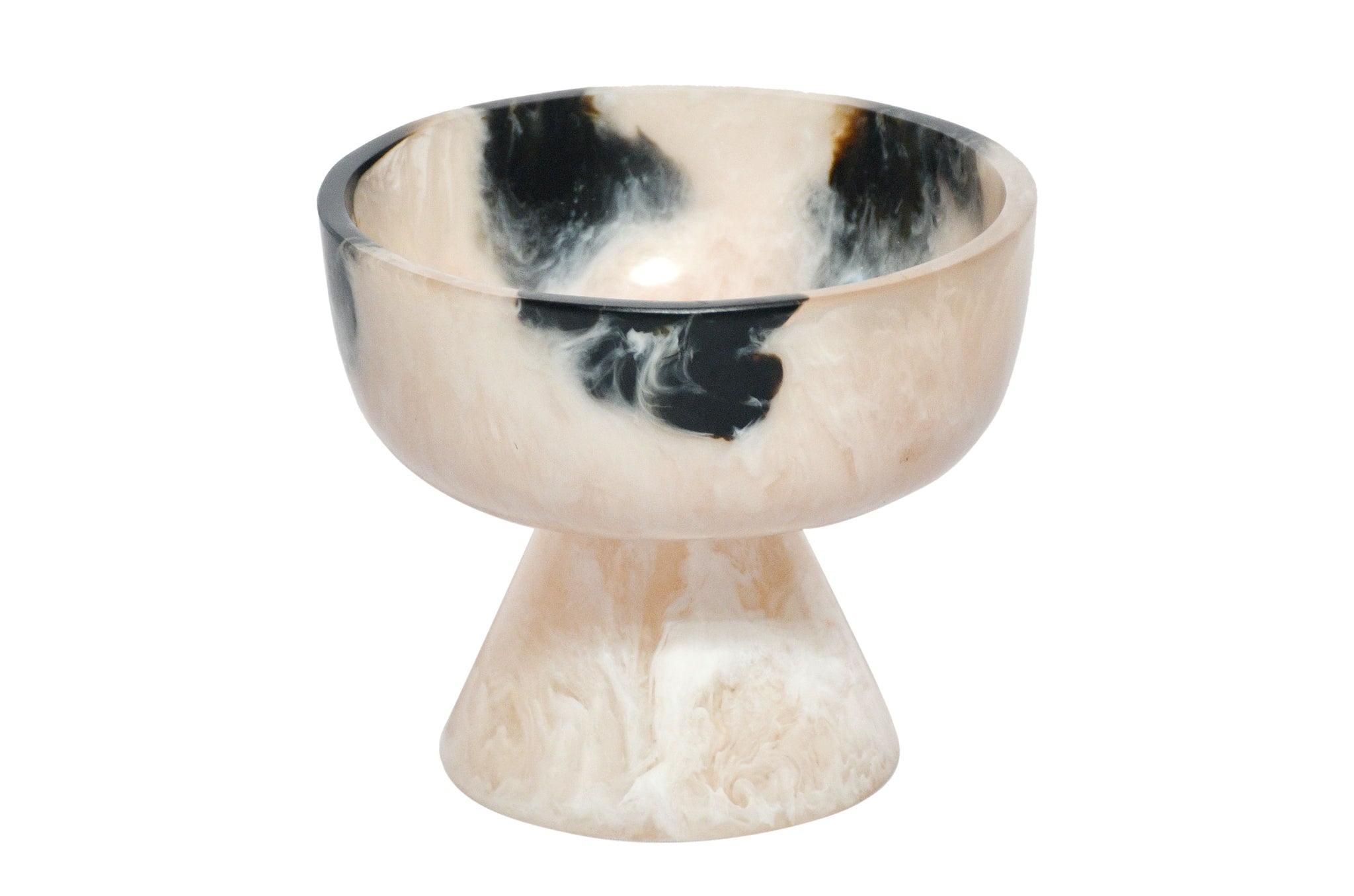 Bowl Small - Black and Cream Transparent