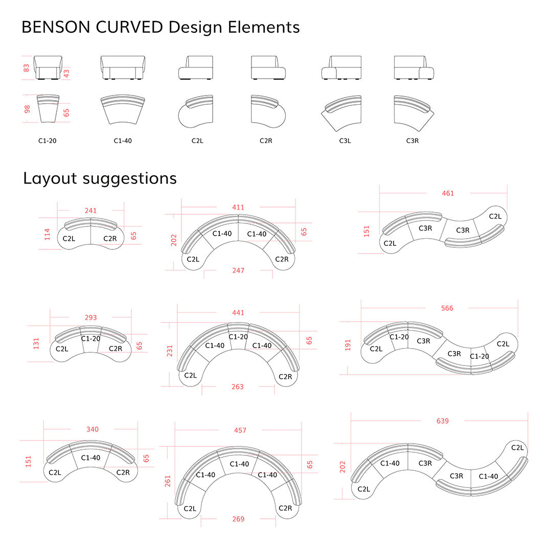 Sofa Benson Curved
