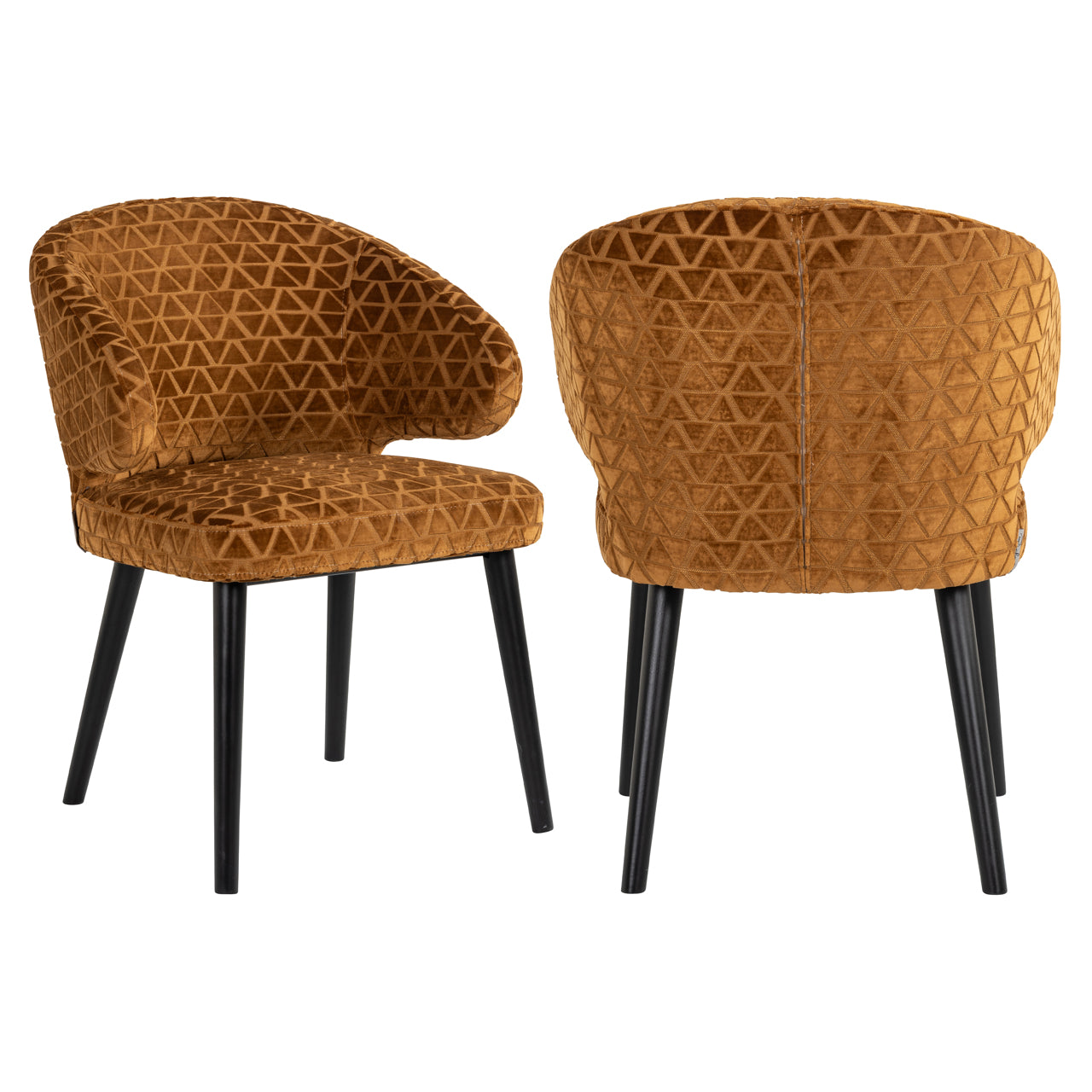 Eetkamerstoel Indigo - Gold triangle