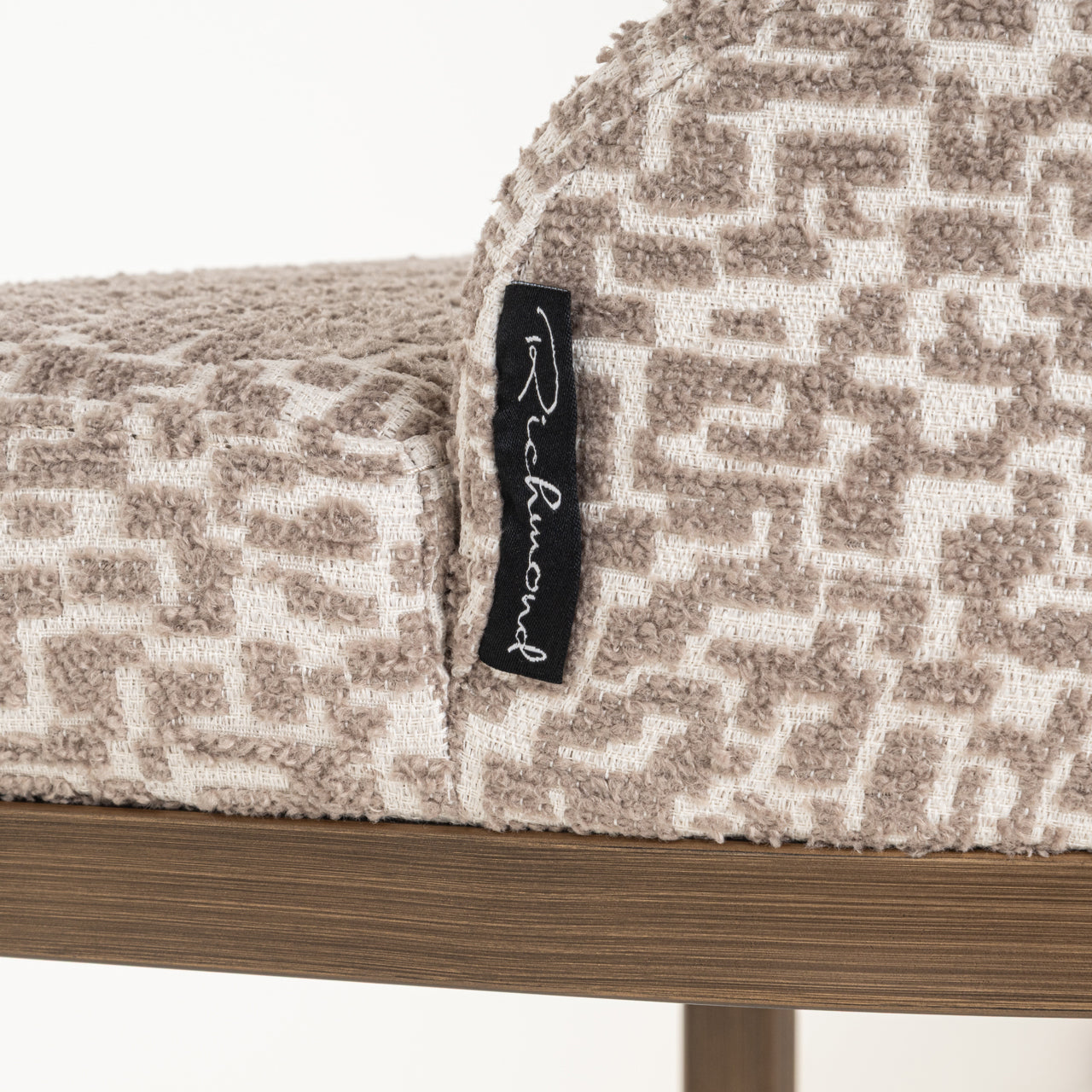 Barstoel Bolton - Natural geo (set van 2)