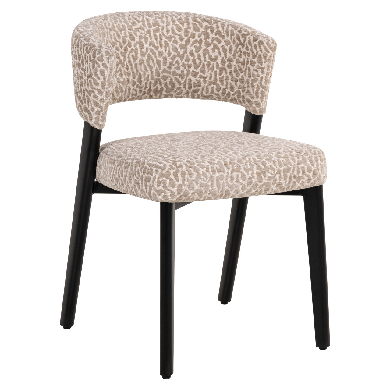 Eetkamerstoel Zeno - Beige leopard