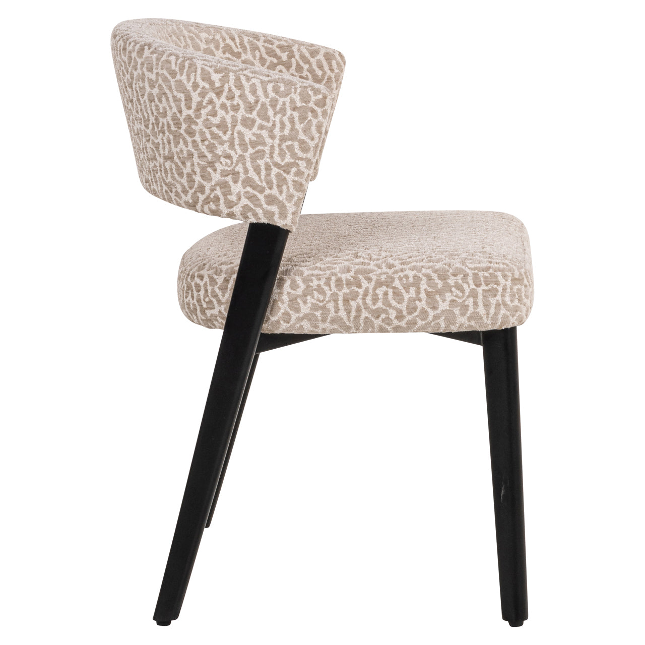 Eetkamerstoel Zeno - Beige leopard
