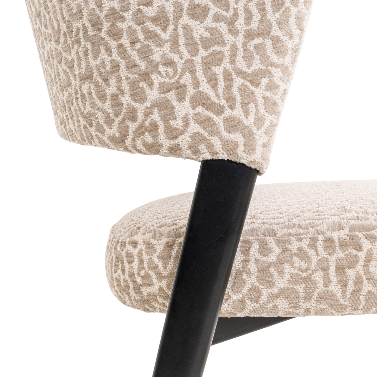 Eetkamerstoel Zeno - Beige leopard