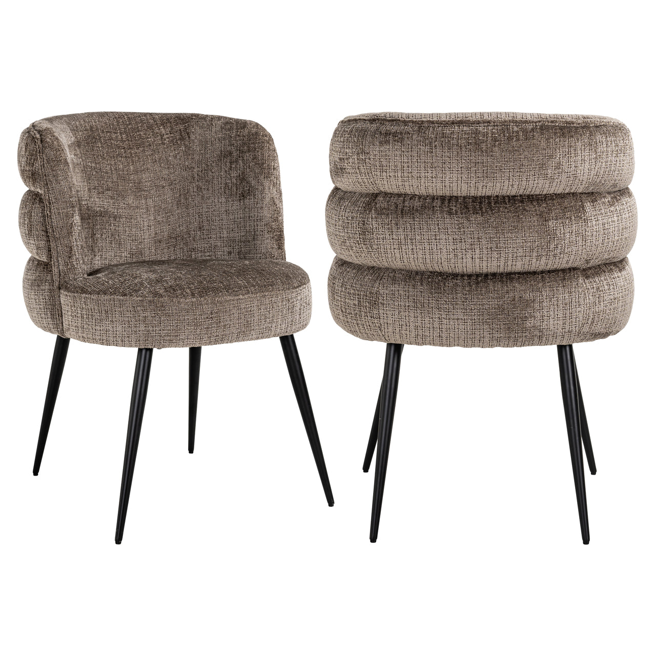 Stoel Stella - Stone chenille