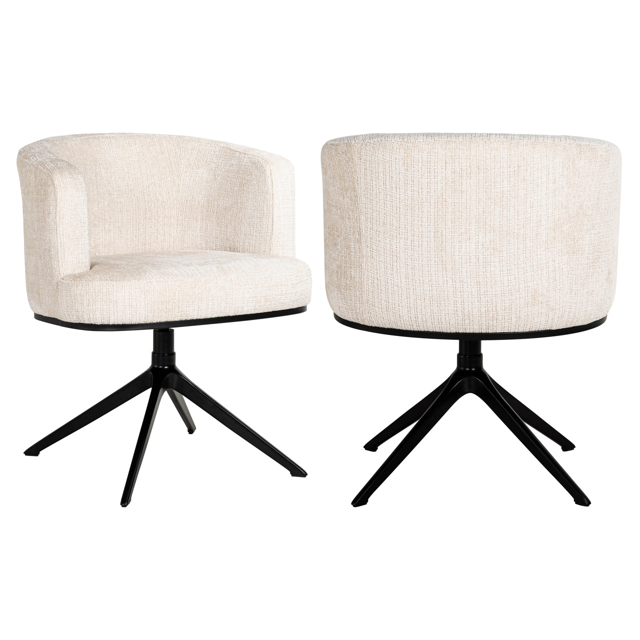 Draaistoel Cheyenne - Beige chenille