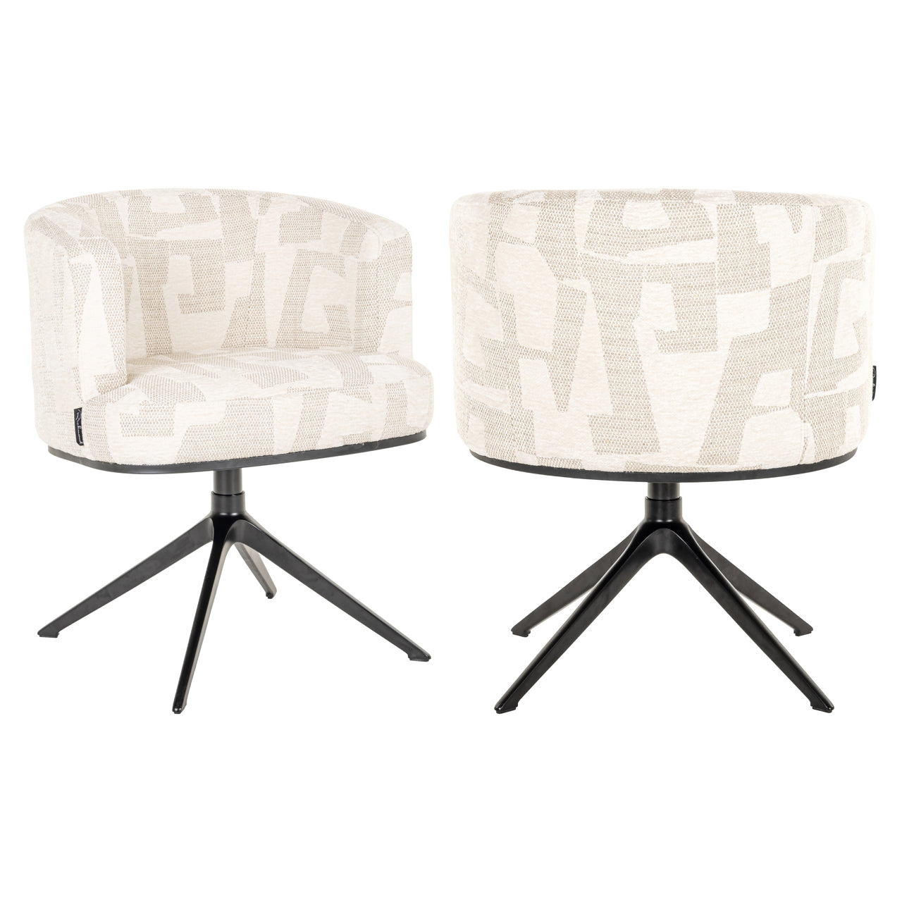 Draaifauteuil Cheyenne - Beige graffic