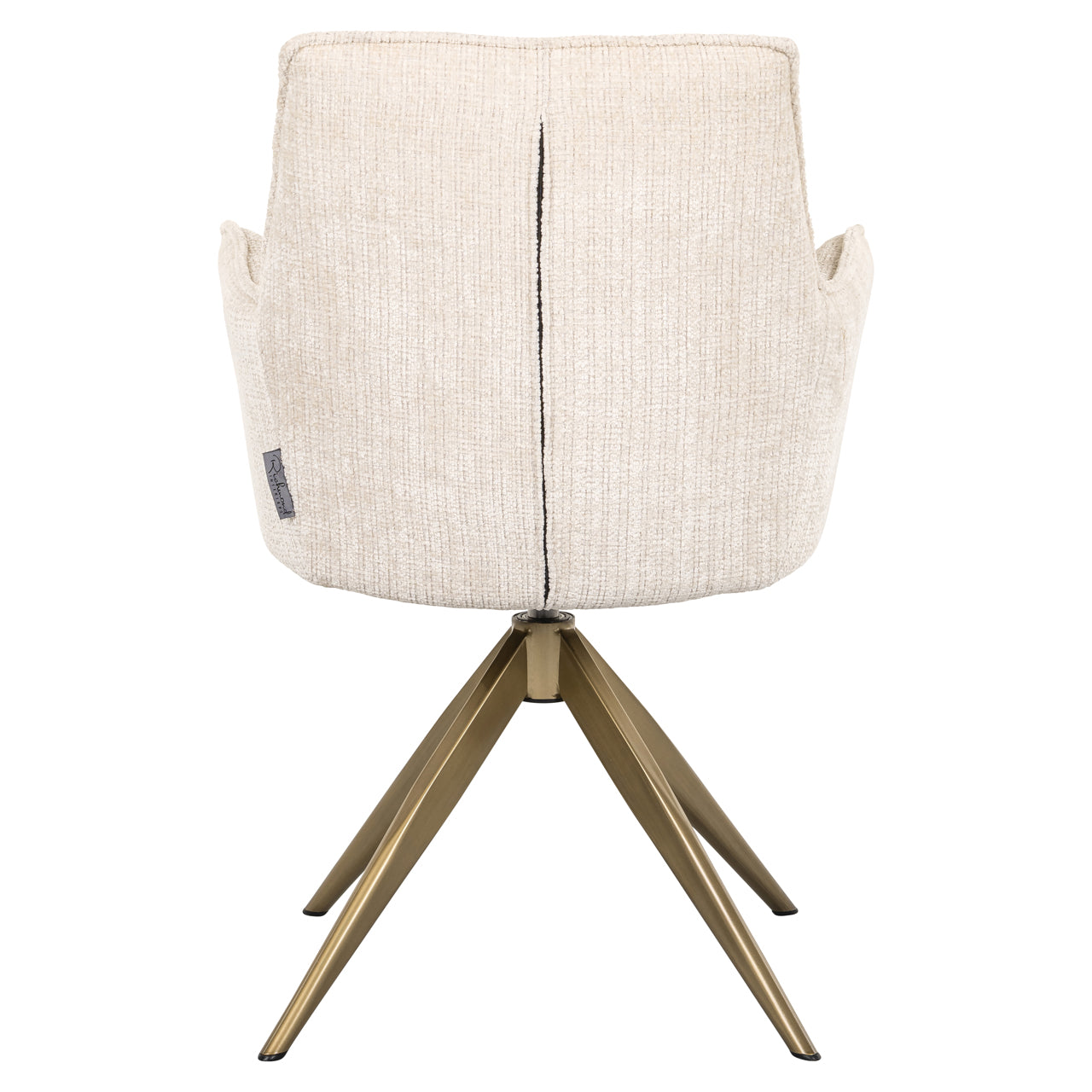 Draaistoel Dakota met arm - Beige chenille