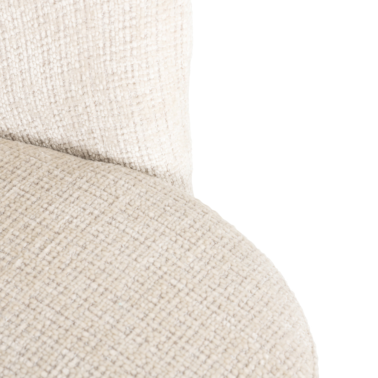 Draaifauteuil Zendaya - Beige chenille