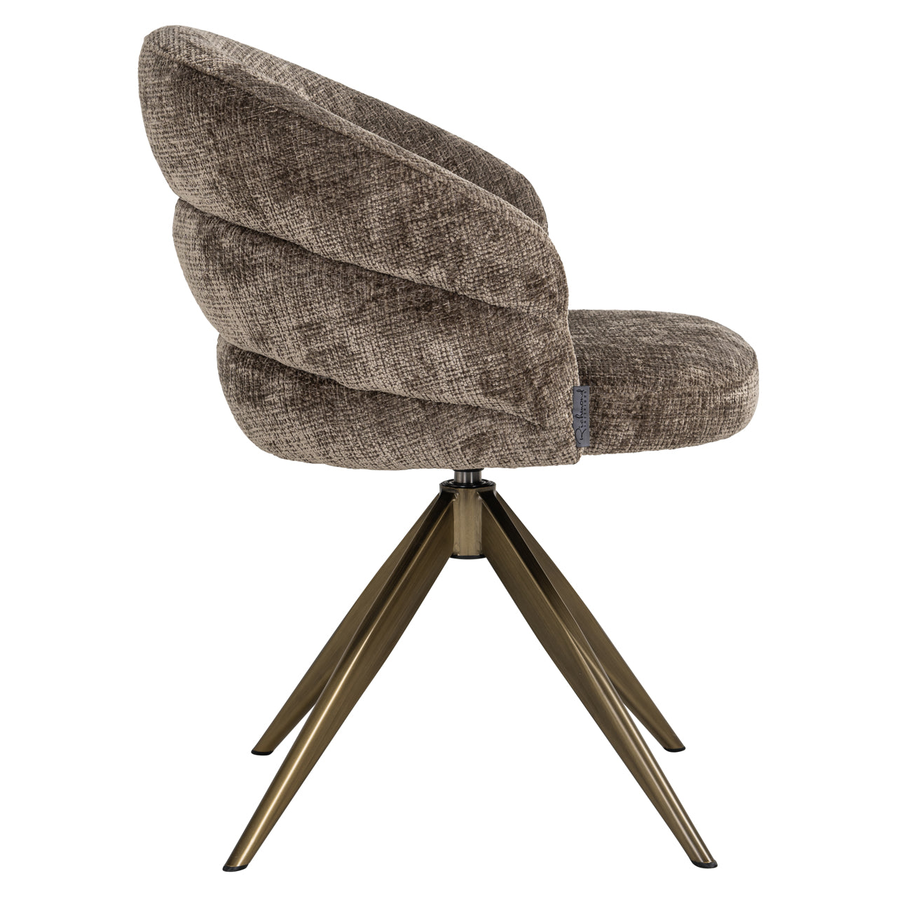 Draaifauteuil Zendaya - Stone chenille