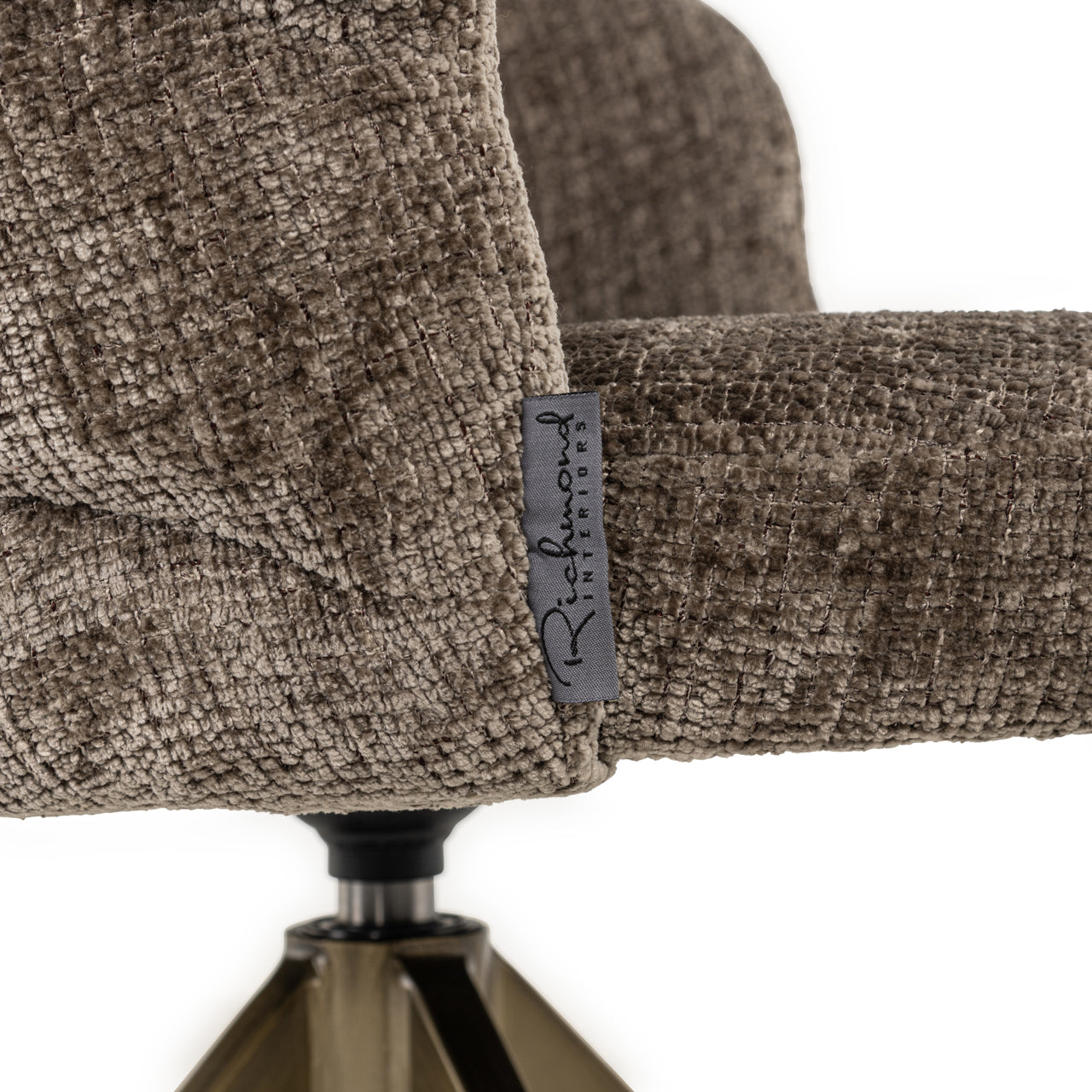 Draaifauteuil Zendaya - Stone chenille