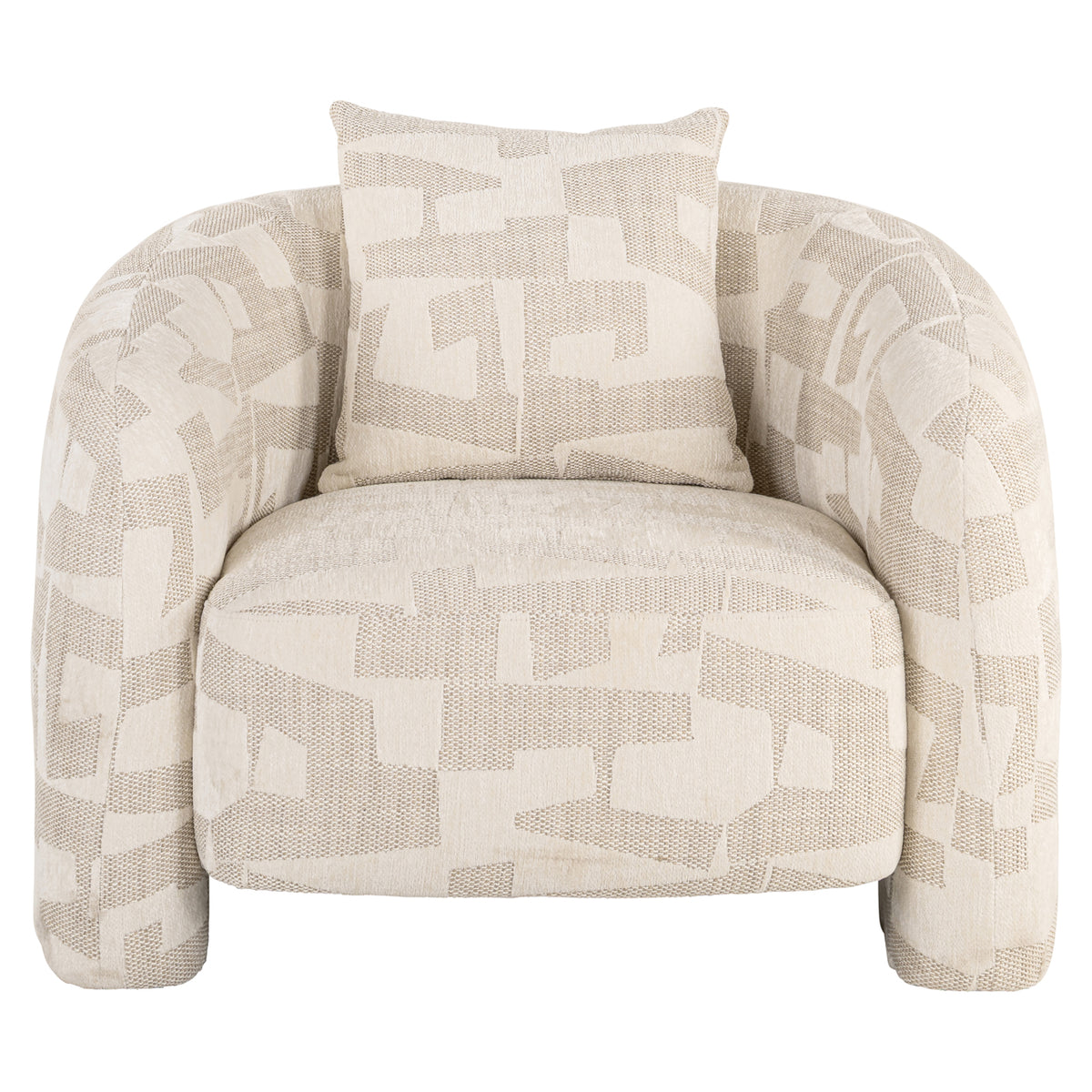 Fauteuil Tuscany - Beige graffic