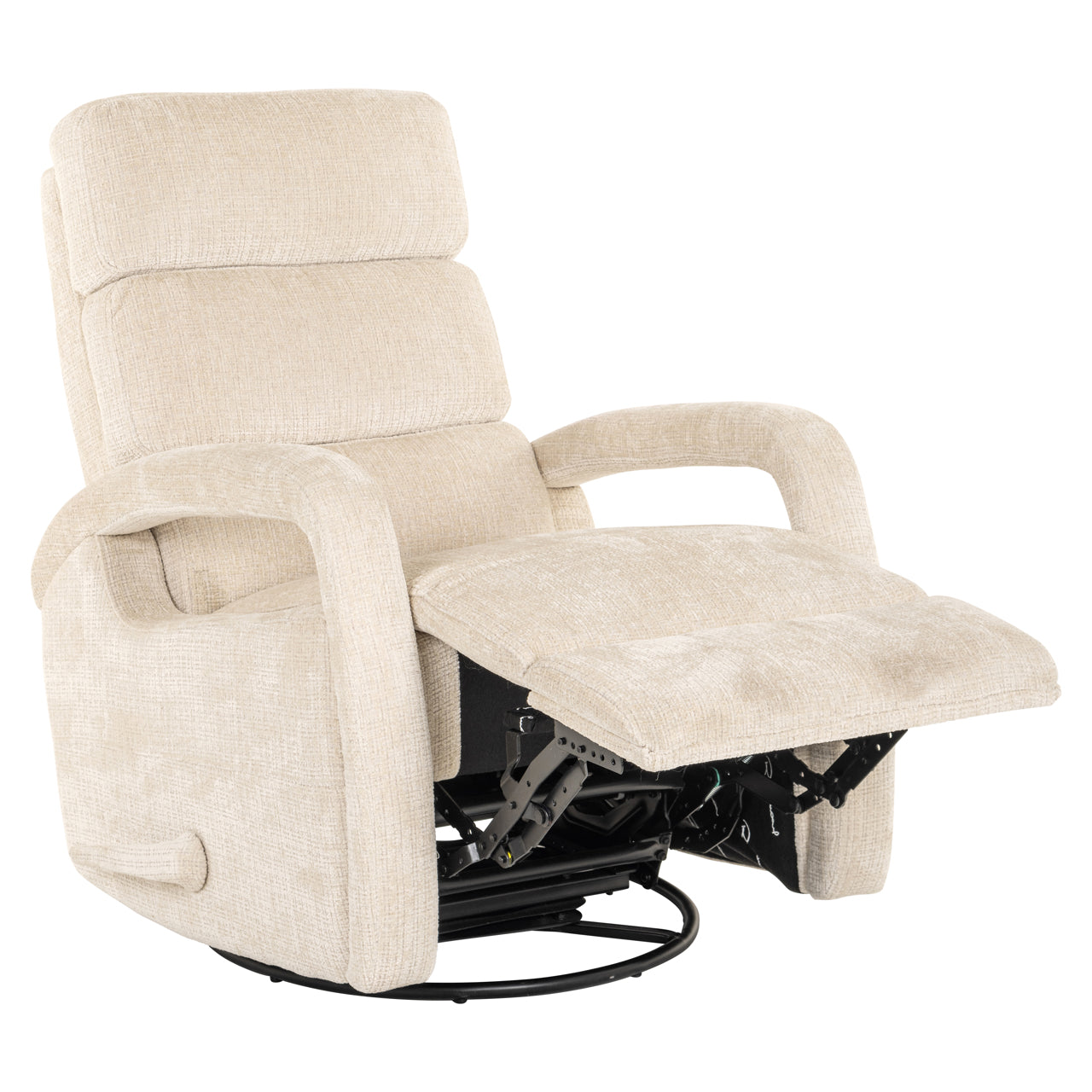 Relax draaifauteuil Denvi - Beige chenille