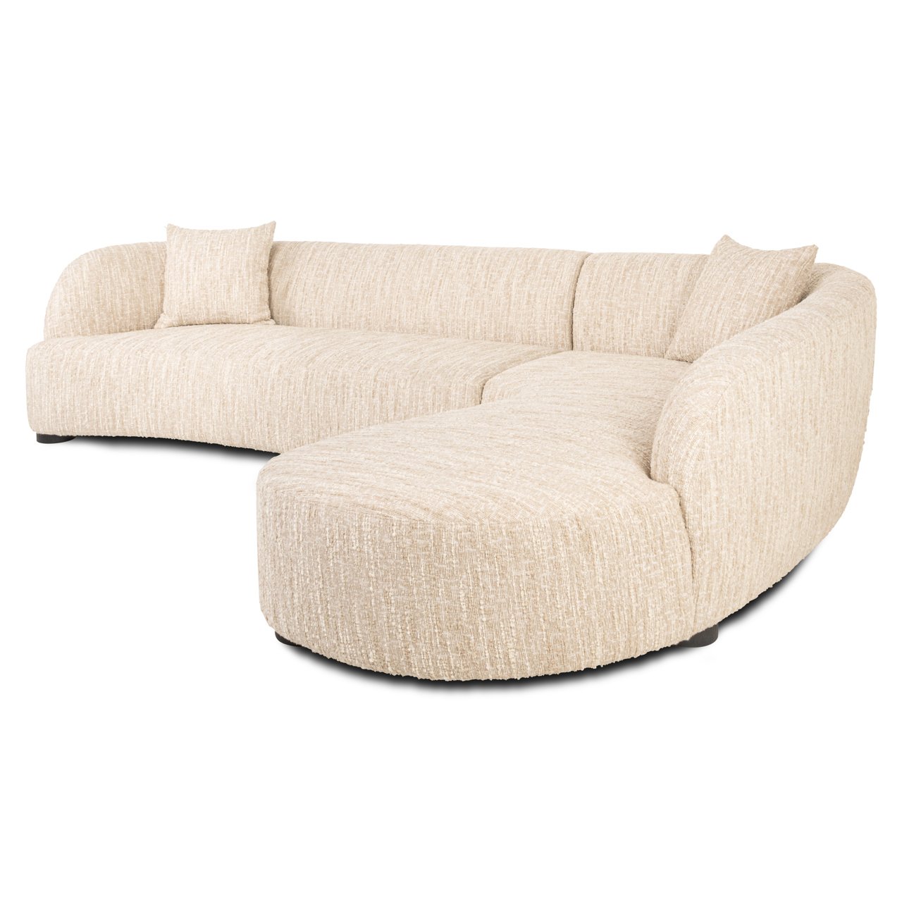 Sofa Pandora - Beige angora (lounge rechts)