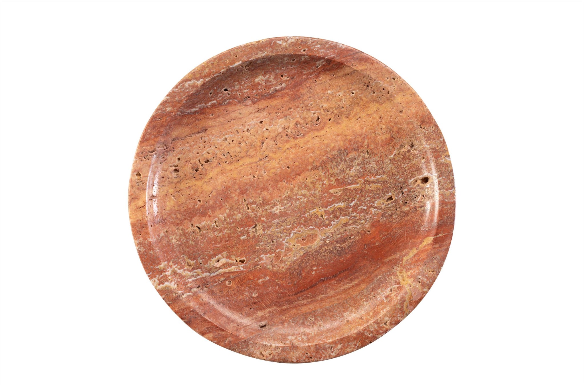 Plate S - Red Travertine