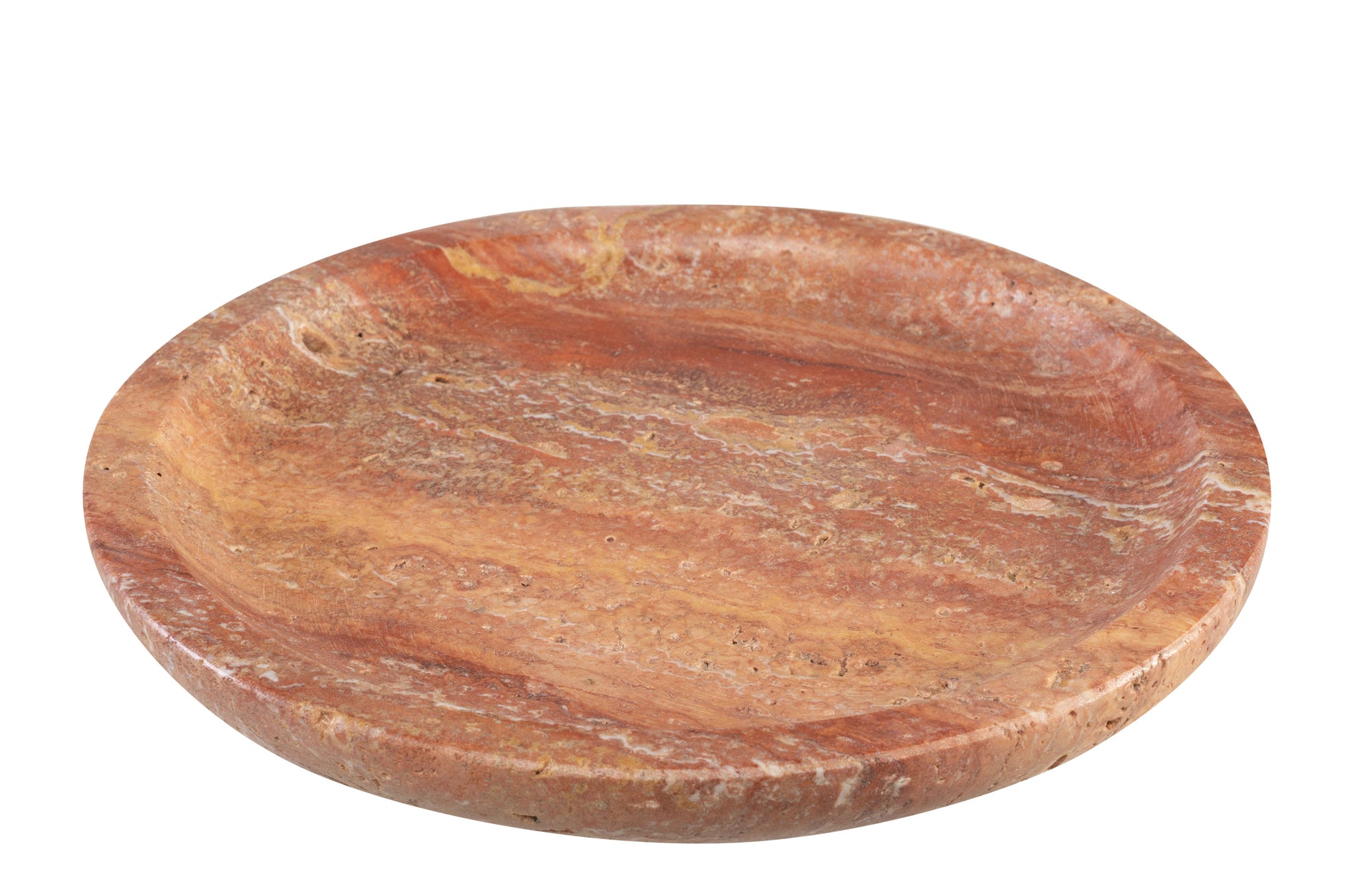 Plate S - Red Travertine