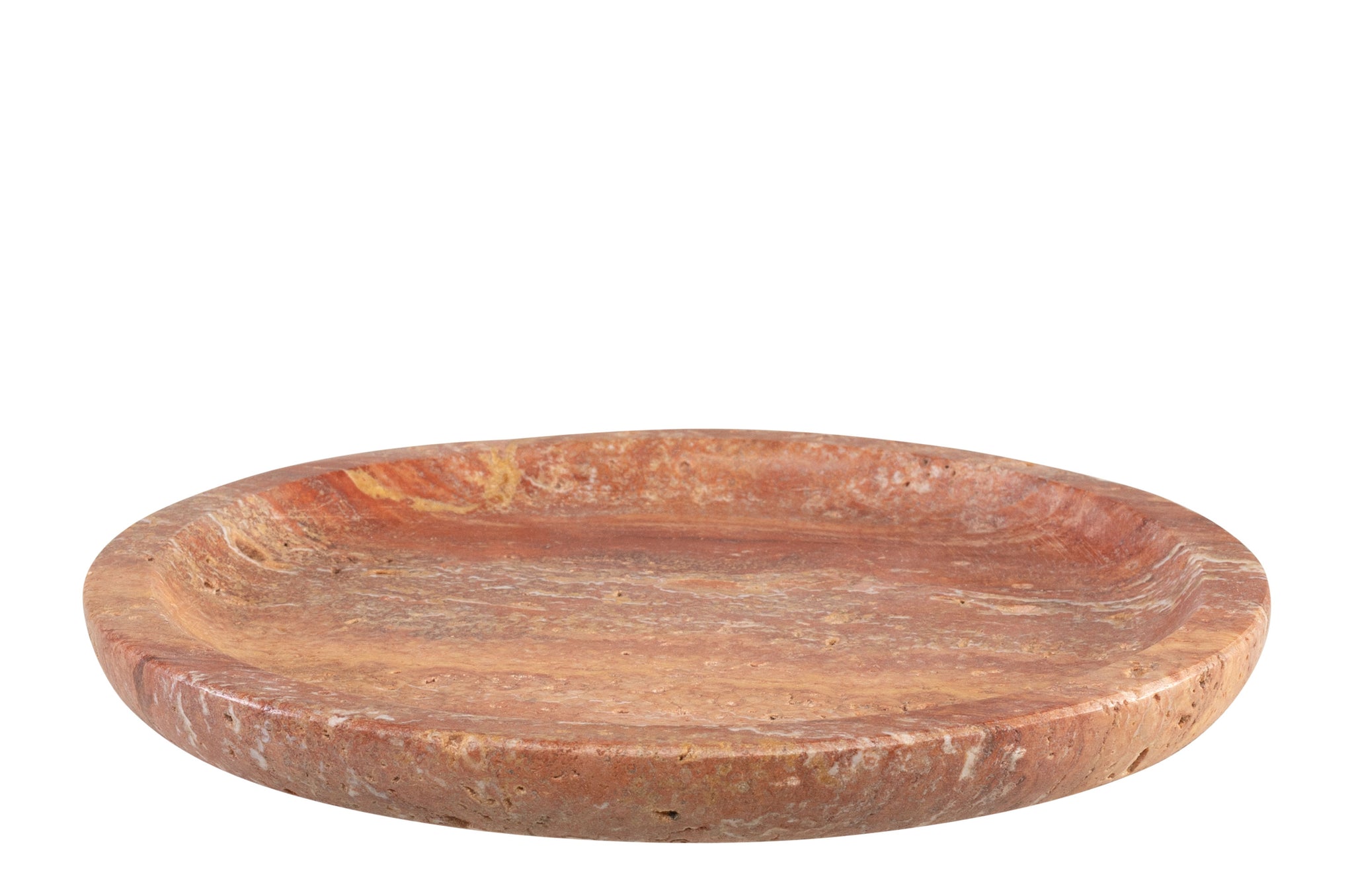 Plate S - Red Travertine