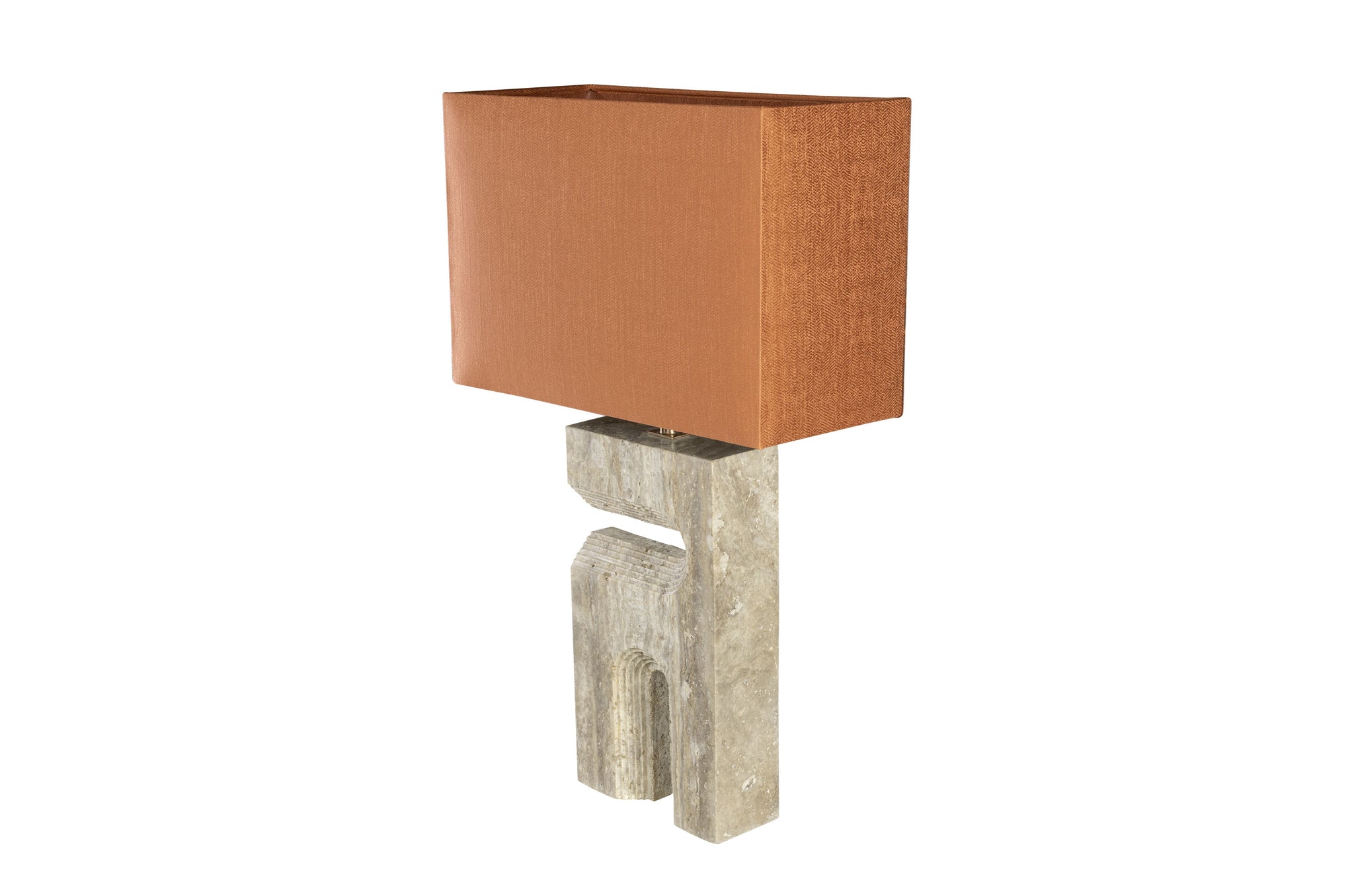 Tafellamp Reso Two - Grey Travertine - Shade 78