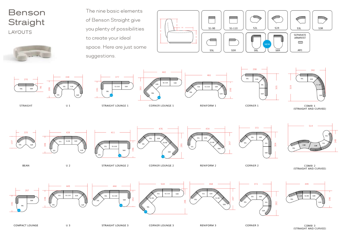 Sofa Benson Straight