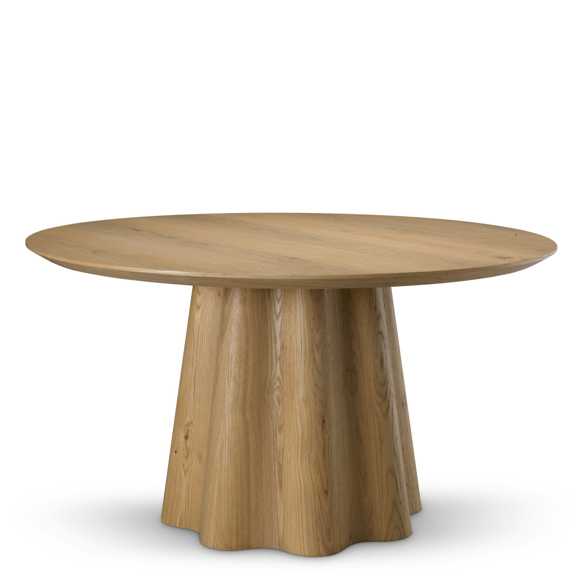 Eettafel Papyrus - Ø140 cm - Lichtbruin