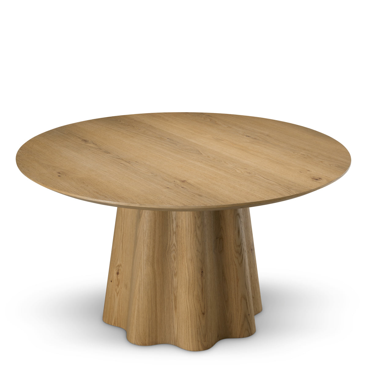 Eettafel Papyrus - Ø140 cm - Lichtbruin
