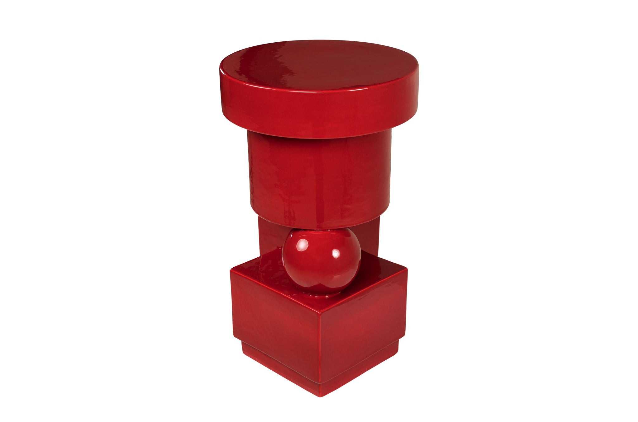 Bijzettafel/vaas Vector - Rood - H50