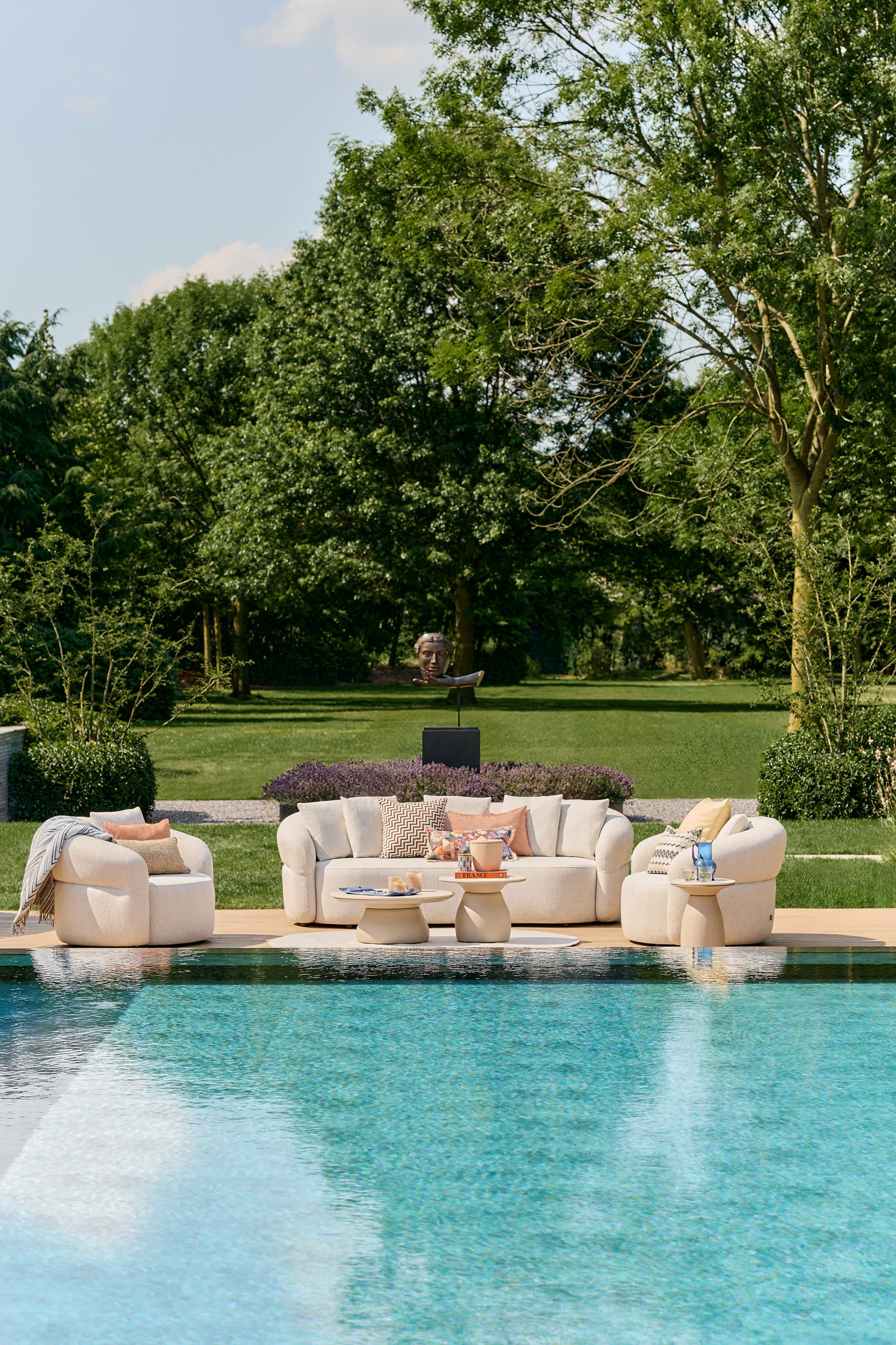 Tuinbank Venosa - Seashell Bouclé