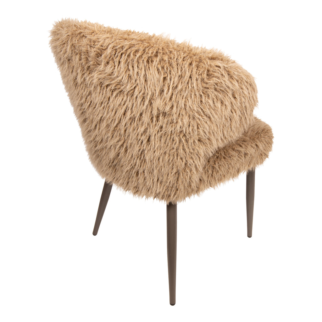 Eetkamerstoel Ares Hair - Bruin (set van 2)