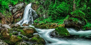 Foto Art - 'Austian waterfall'