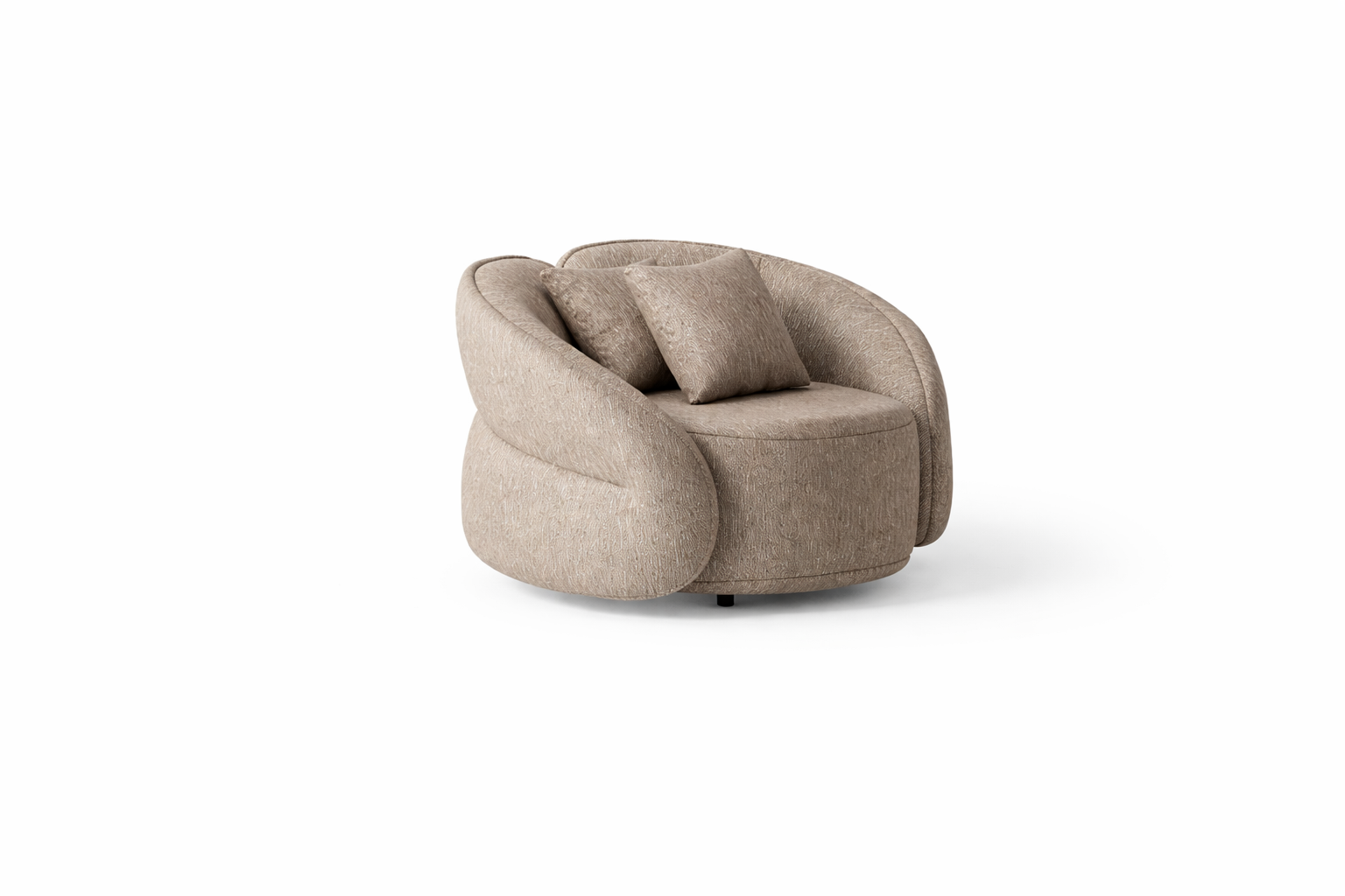 Loungestoel Venosa - Pebble desert Bouclé