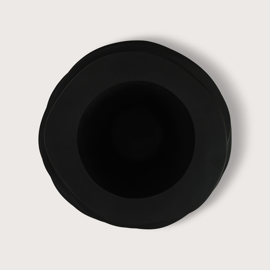 Schaal Roza - Mat zwart - D65 H45