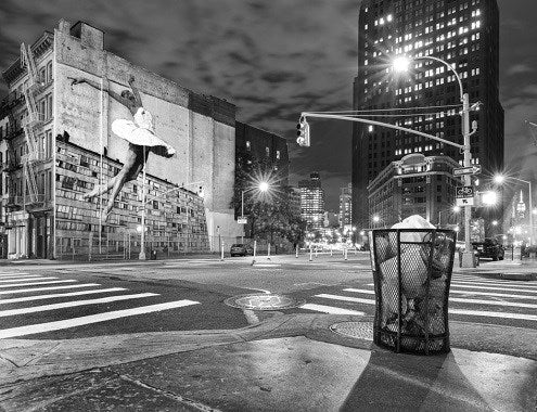 Foto Art - 'Downtown dusk Manhattan'