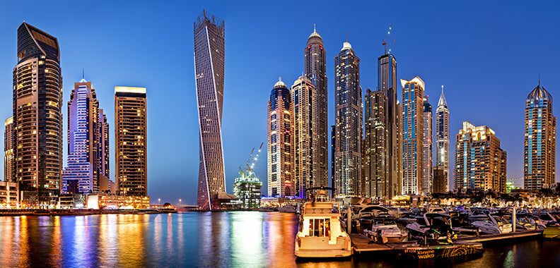 Foto Art - 'Dubai skyline Marina'