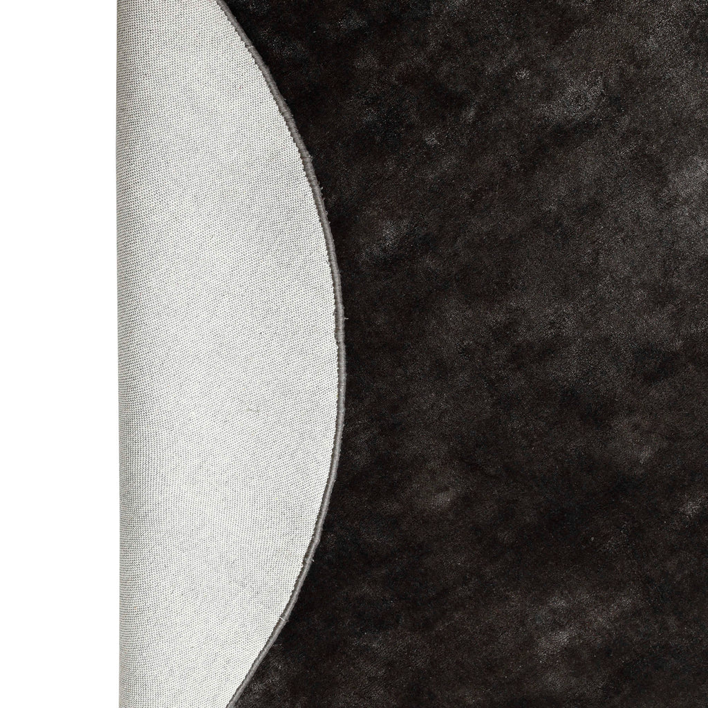Vloerkleed Flavia - Zwart - Rond - L