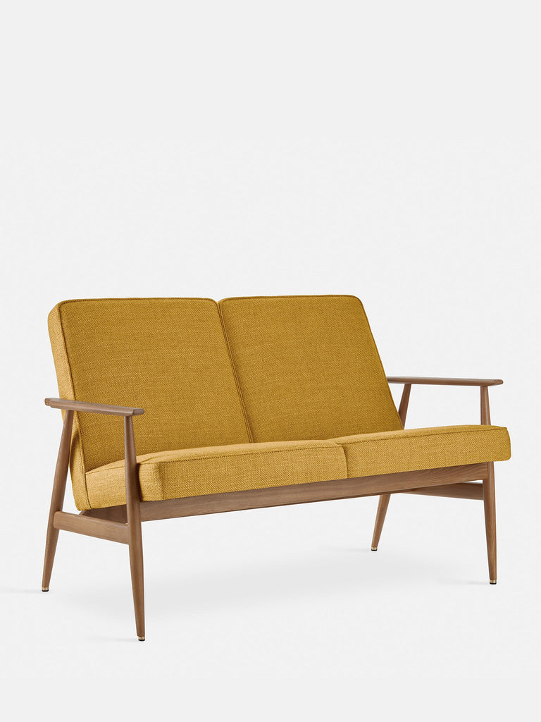 Bank Fox 2-zits Coco Crème Donker Hout