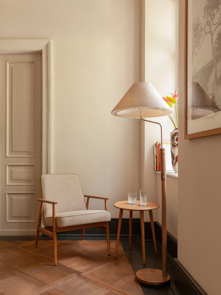 Fauteuil Fox Coco Crème Donker Hout