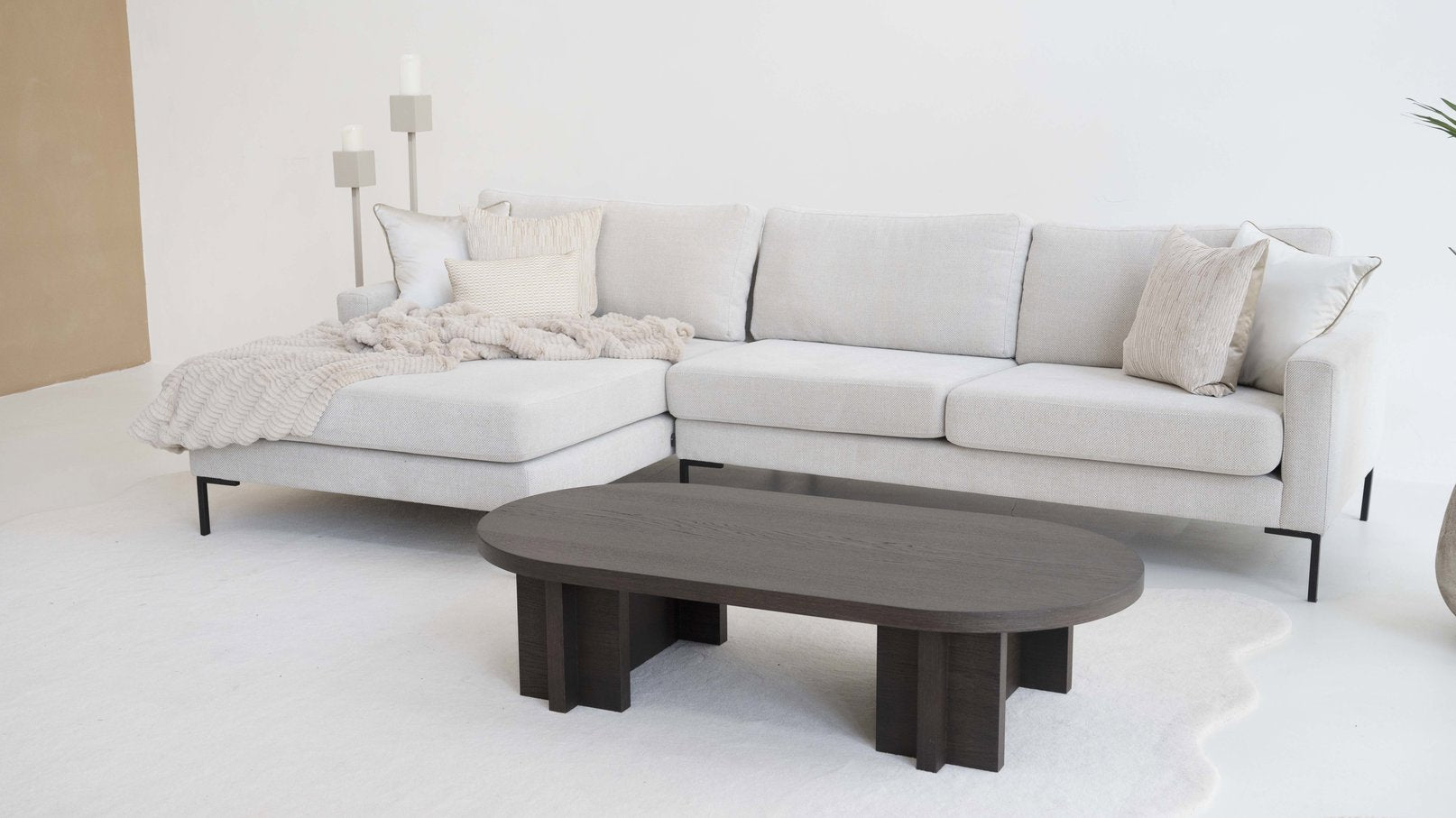 Salontafel Genova - Half ovaal