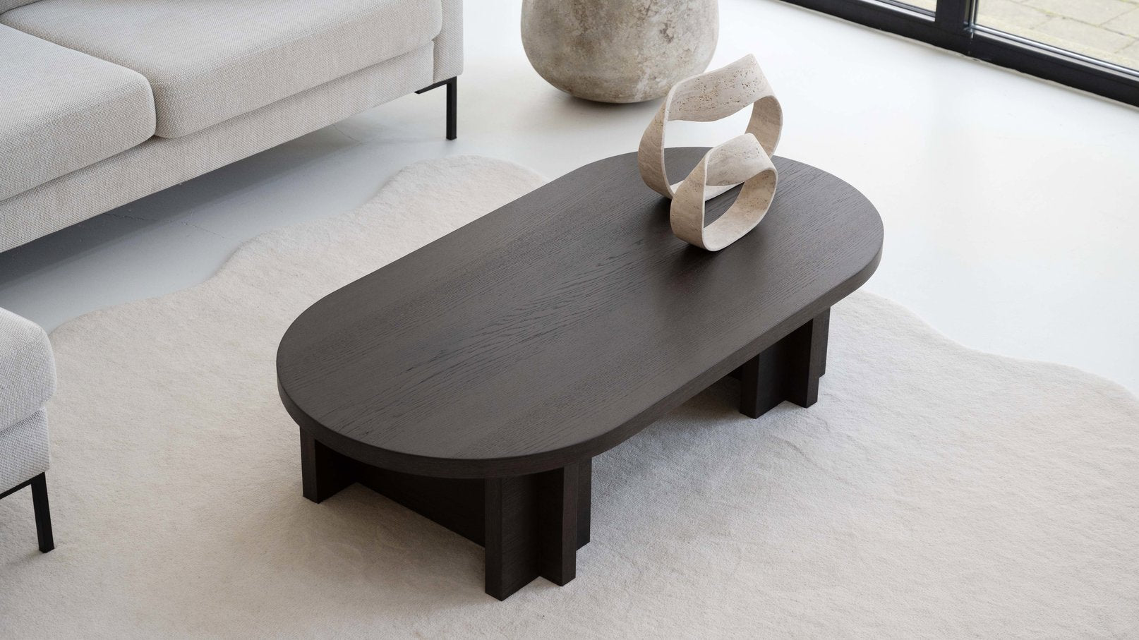 Salontafel Genova - Half ovaal