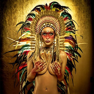 Foto Art - 'Golden Indian'
