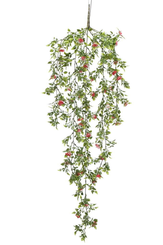 Kunst hangplant rozen 105 cm