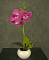 Kunst Orchidee 28 cm fuchsia in pot