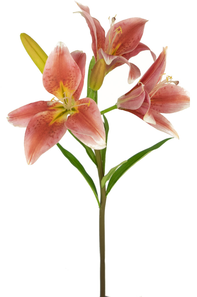 Kunstbloem Aziatische Lelie 66 cm oud roze - Artificial flower Asian Lily 66 cm old pink