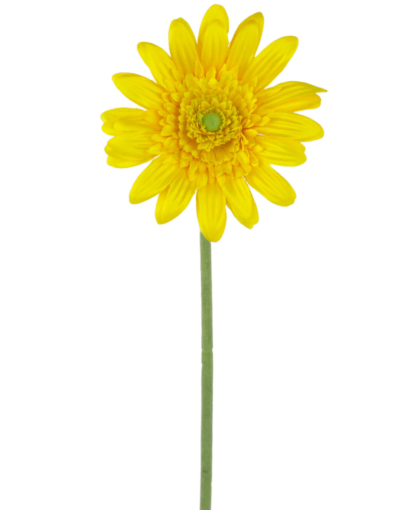 Kunstbloem Gerbera 53 cm geel