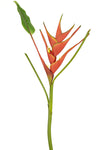 Kunstbloem Heliconia 90 cm rood