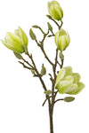 Kunstbloem Magnolia 50 cm wit/groen