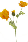 Kunstbloem Poppy 73 cm oranje