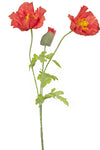 Kunstbloem Poppy 73 cm rood
