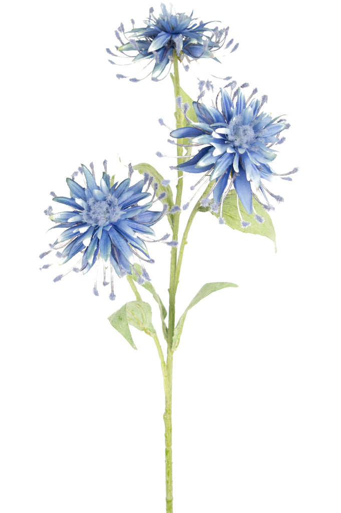 Kunstbloem Scabiosa Japonica 70 cm blauw