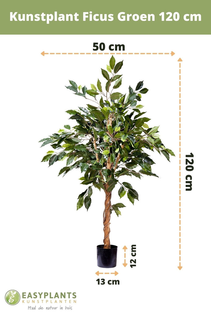 Kunstplant Ficus Groen 120 cm